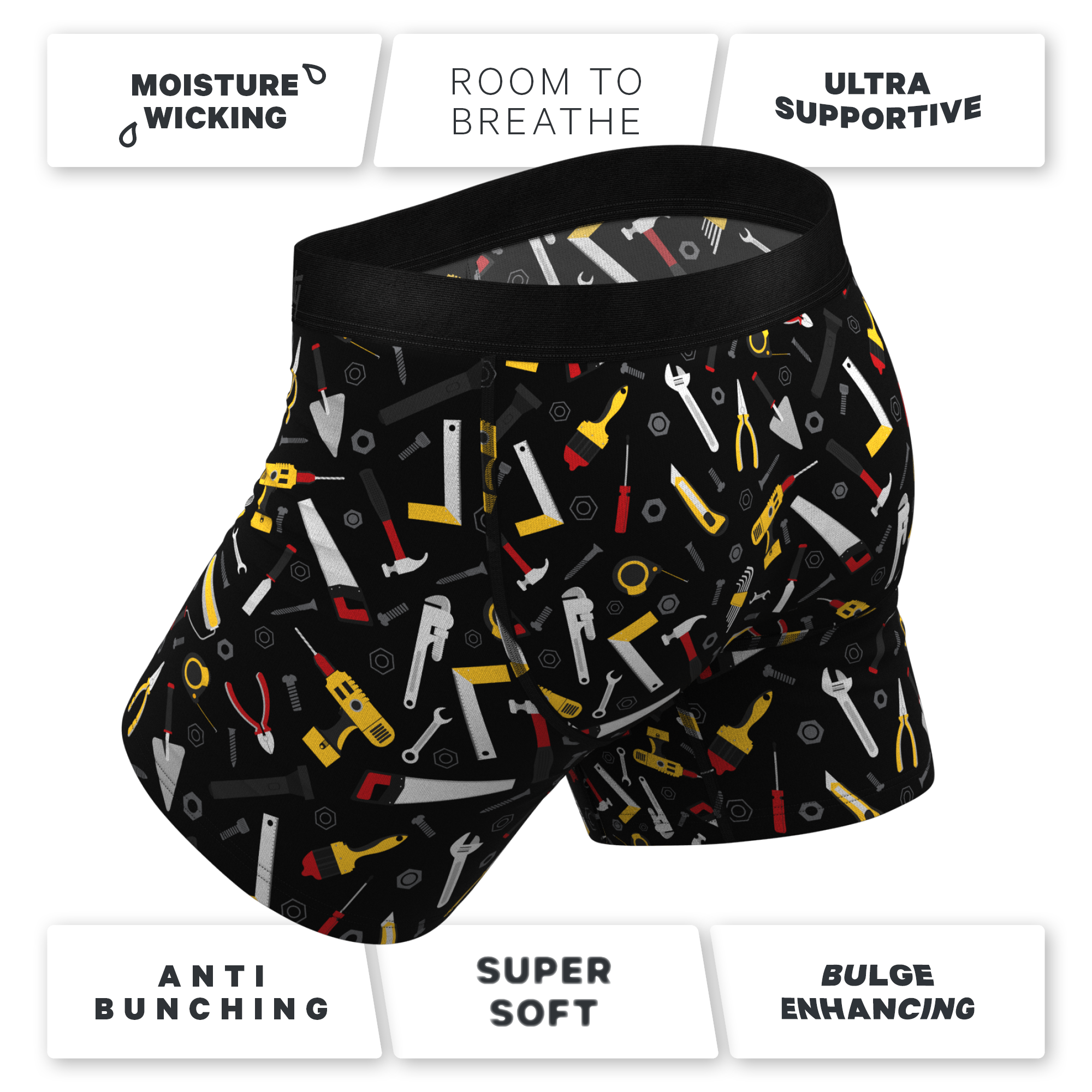 The Tool Belt | Hammer and Tools Ball Hammock® Pouch Underwear With Fly