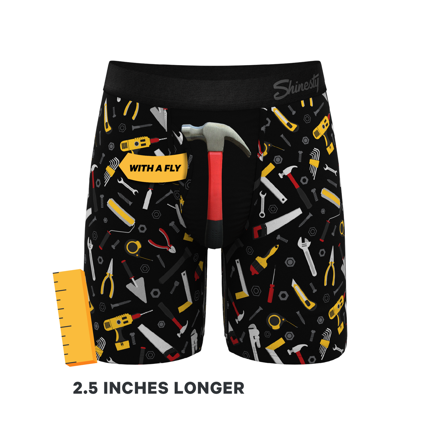 The Tool Belt | Hammer and Tools Ball Hammock® Boxer - Long Leg