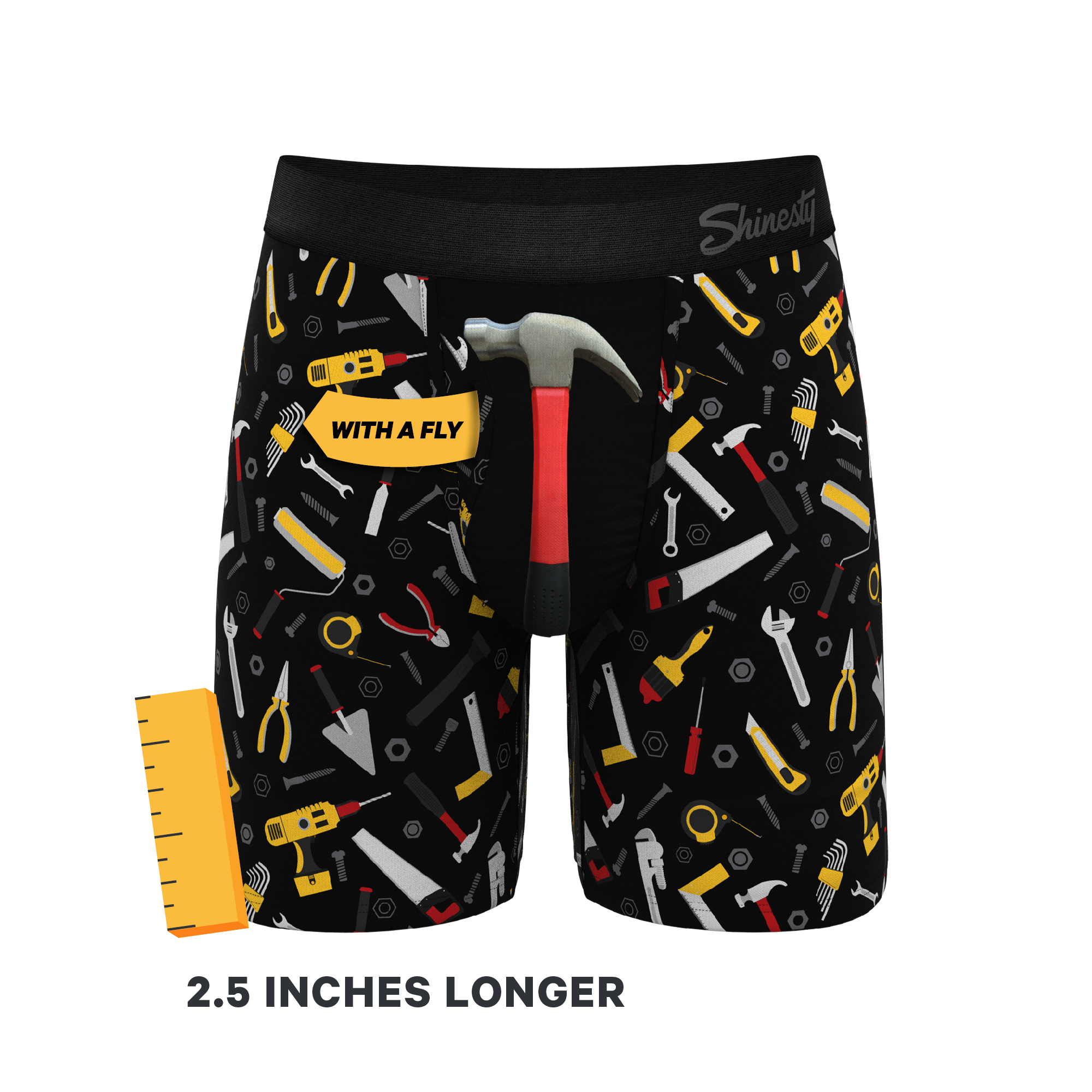 The Tool Belt | Hammer and Tools Ball Hammock® Boxer - Long Leg