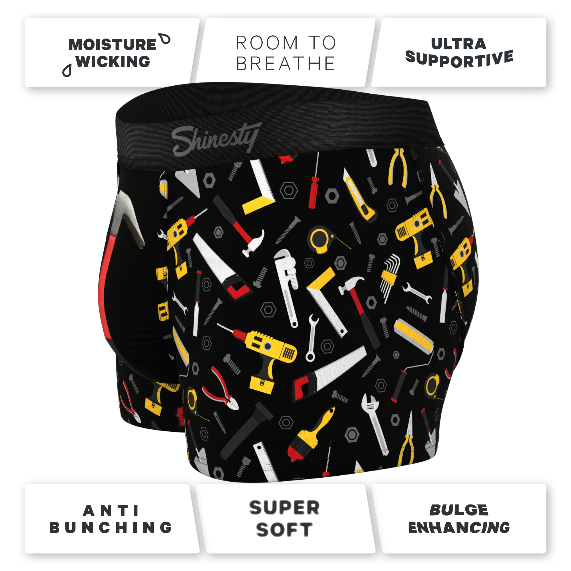 The Tool Belt | Hammer and Tools Ball Hammock® Pouch Trunks Underwear - Shinesty