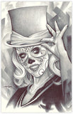 Black Market Art Company Top Hat Print