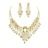 Glass Stone Ephemeral Wings Necklace - Madeline Love - Flyclothing LLC