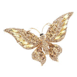 Glass Crystal Butterfly Pin Brooch - Madeline Love - Flyclothing LLC