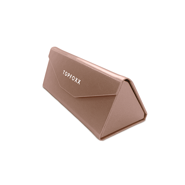 Foldable Sunglasses Case - Rose Gold - TopFoxx - Flyclothing LLC