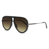 Ivy Luxe - Olive Tangle-Free Round Aviator Sunglasses - TopFoxx - Flyclothing LLC