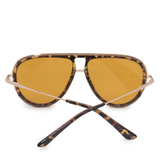 Ivy Luxe - Yellow Tangle-Free Round Aviator Sunglasses - TopFoxx - Flyclothing LLC