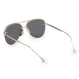 Smaller Megan 2 Mirrored Bronze - Tangle Free Aviator Sunglasses - TopFoxx - Flyclothing LLC