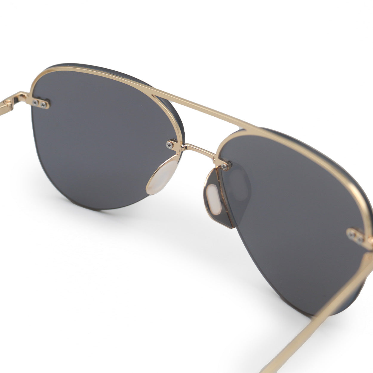 Smaller Megan 2 Mirrored Bronze - Tangle Free Aviator Sunglasses - TopFoxx - Flyclothing LLC