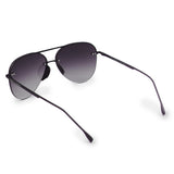 Smaller Megan 2 Faded Black - Tangle Free Aviator Sunglasses - TopFoxx - Flyclothing LLC