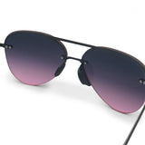 Smaller Megan 2 Faded Purple Pink - Tangle Free Aviator Sunglasses - TopFoxx - Flyclothing LLC