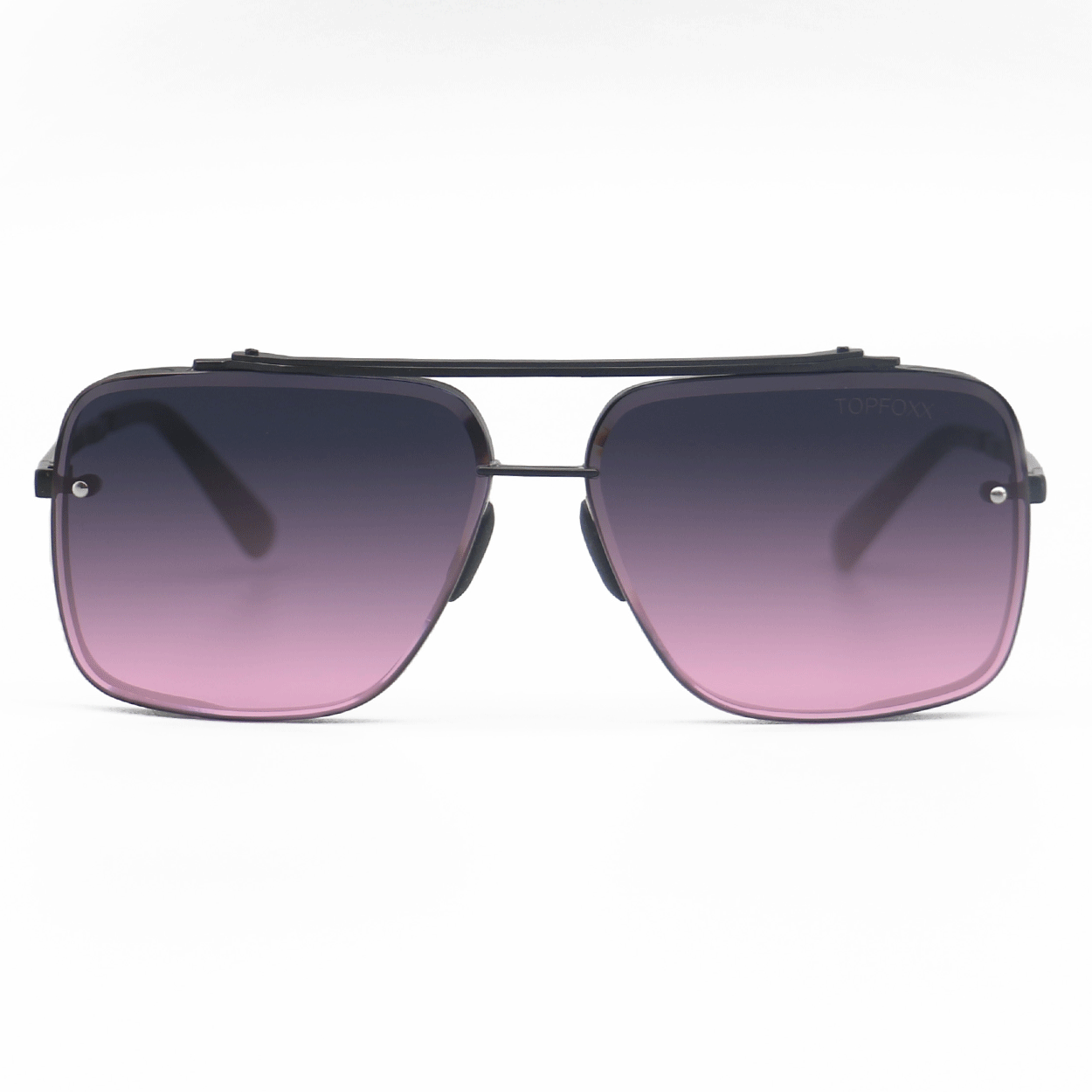Bella Faded Purple and Pink - Tangle Free Aviator Sunglasses - TopFoxx - Flyclothing LLC