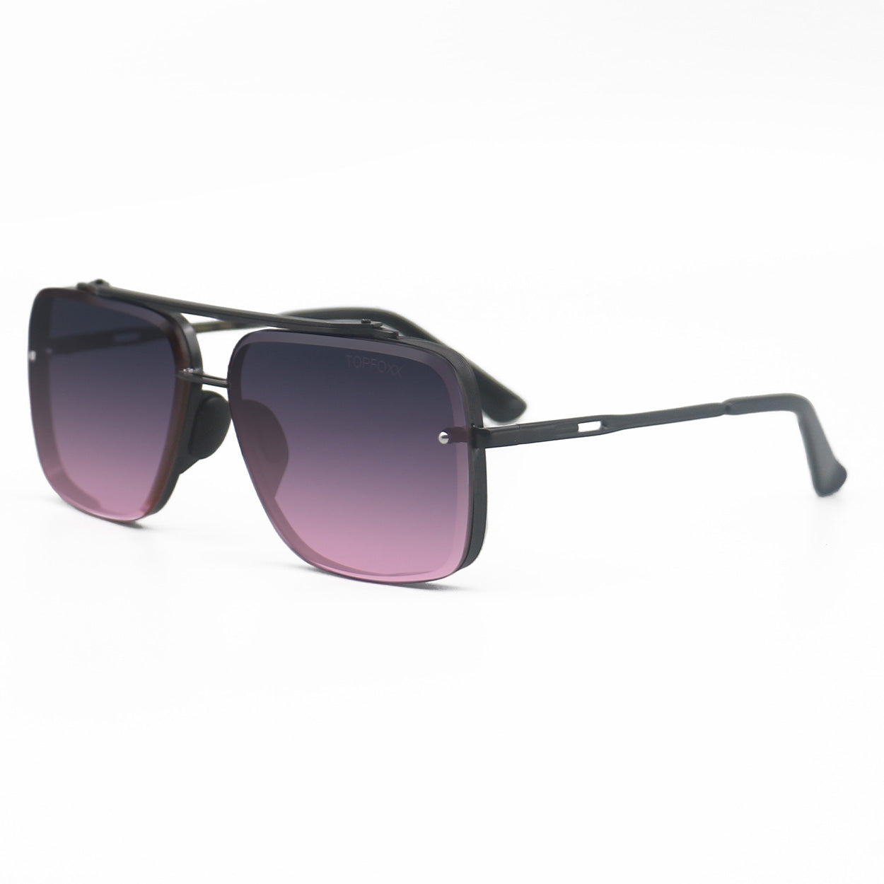 Bella Faded Purple and Pink - Tangle Free Aviator Sunglasses - TopFoxx - Flyclothing LLC