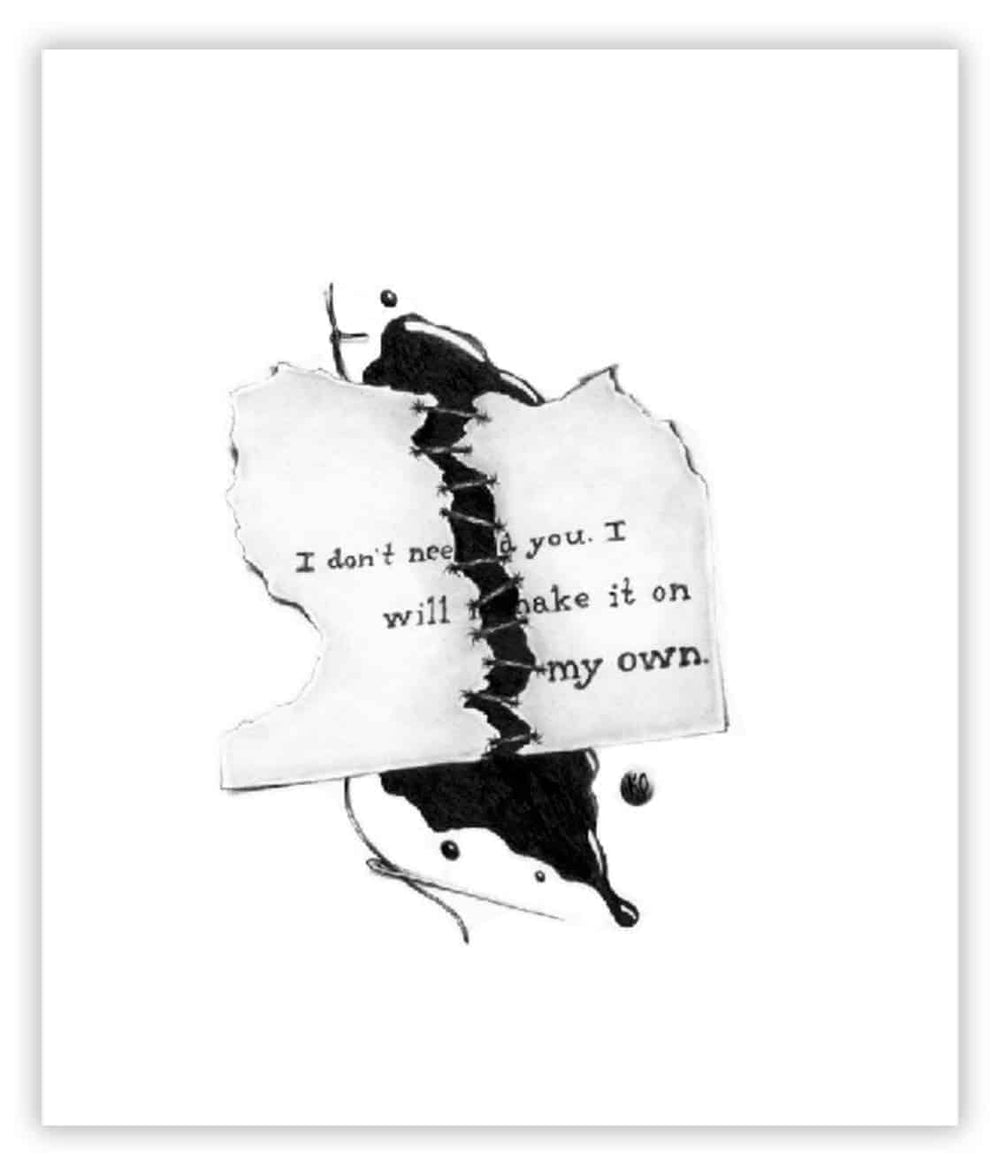 Black Market Art Company Torn Print