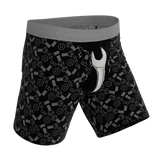 The Torque It | Wrench Long Leg Ball Hammock® Pouch Underwear With Fly - Shinesty - Flyclothing LLC