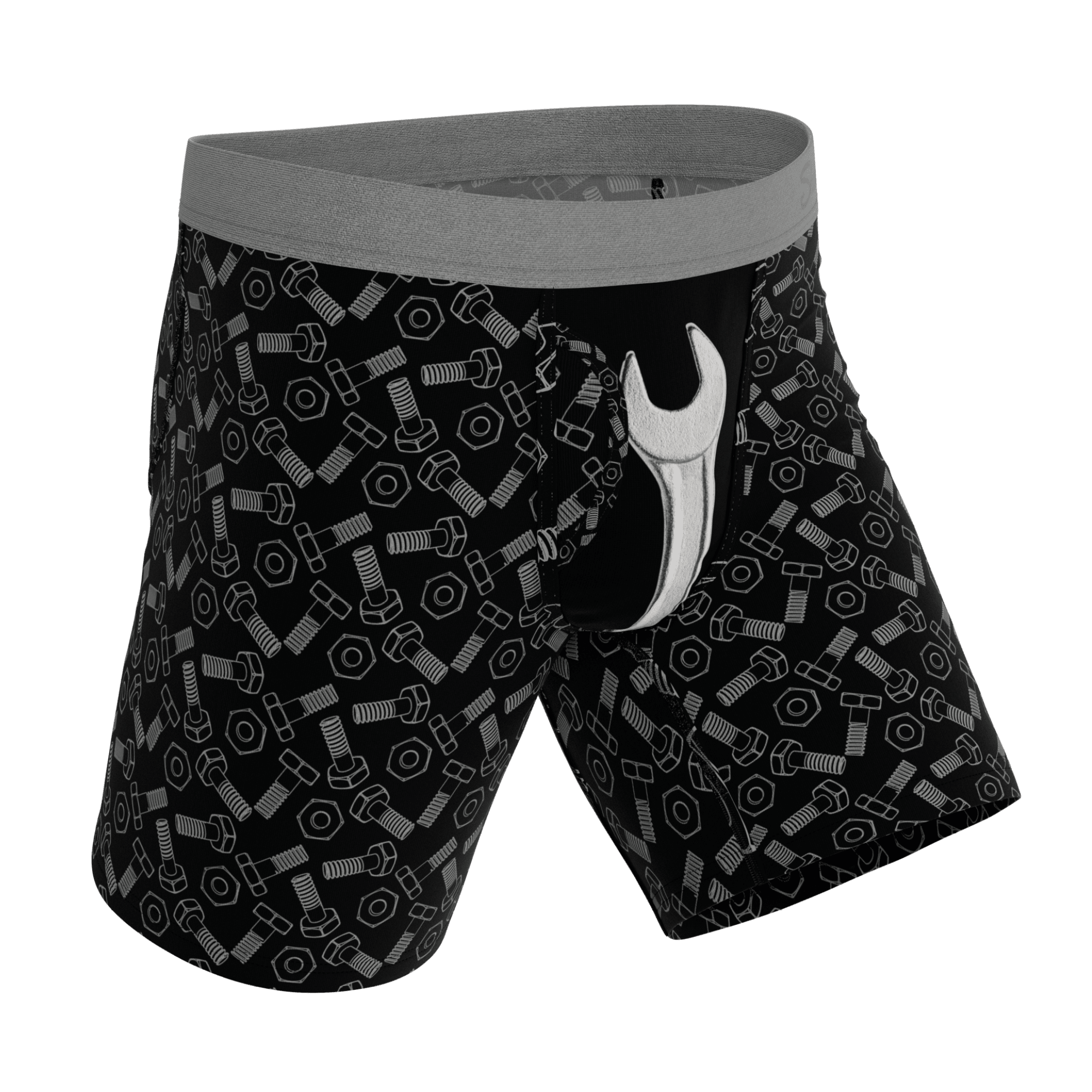 The Torque It | Wrench Long Leg Ball Hammock® Pouch Underwear With Fly - Shinesty - Flyclothing LLC