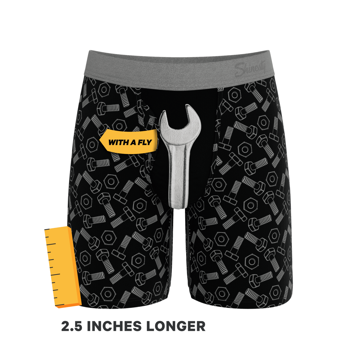 The Torque It | Wrench Long Leg Ball Hammock® Pouch Underwear With Fly - Shinesty - Flyclothing LLC