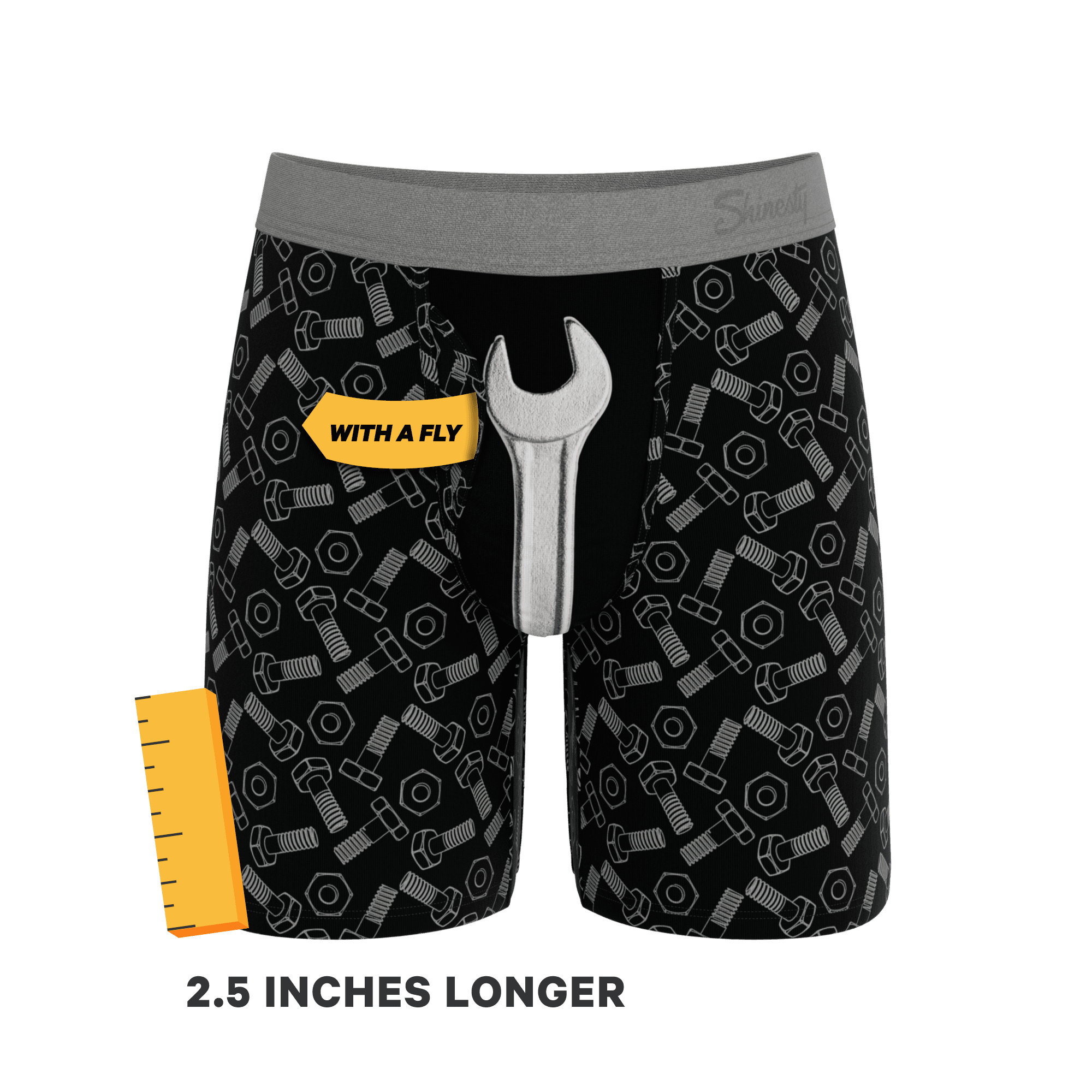 The Torque It | Wrench Long Leg Ball Hammock® Pouch Underwear With Fly - Shinesty - Flyclothing LLC