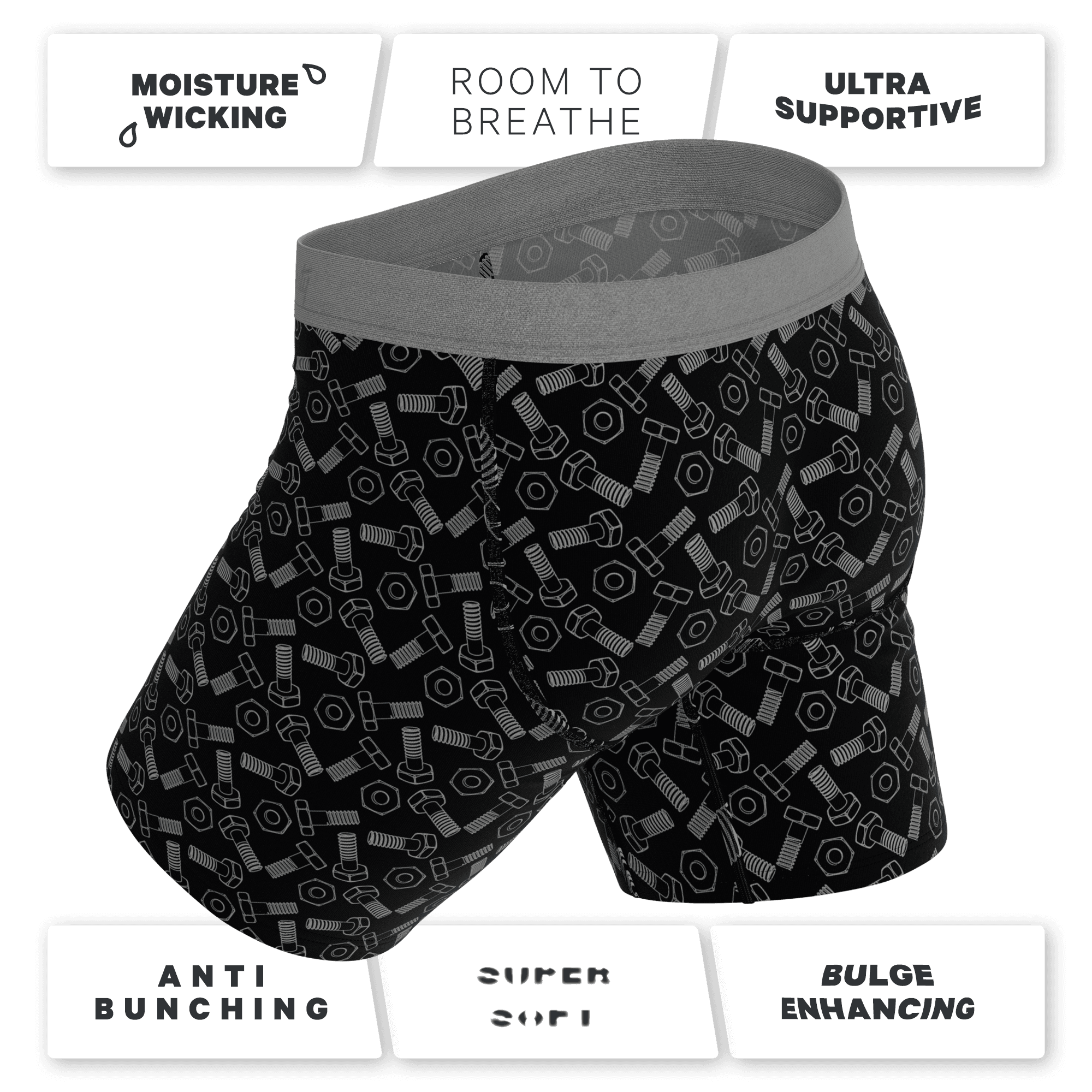 The Torque It | Wrench Long Leg Ball Hammock® Pouch Underwear With Fly - Shinesty - Flyclothing LLC