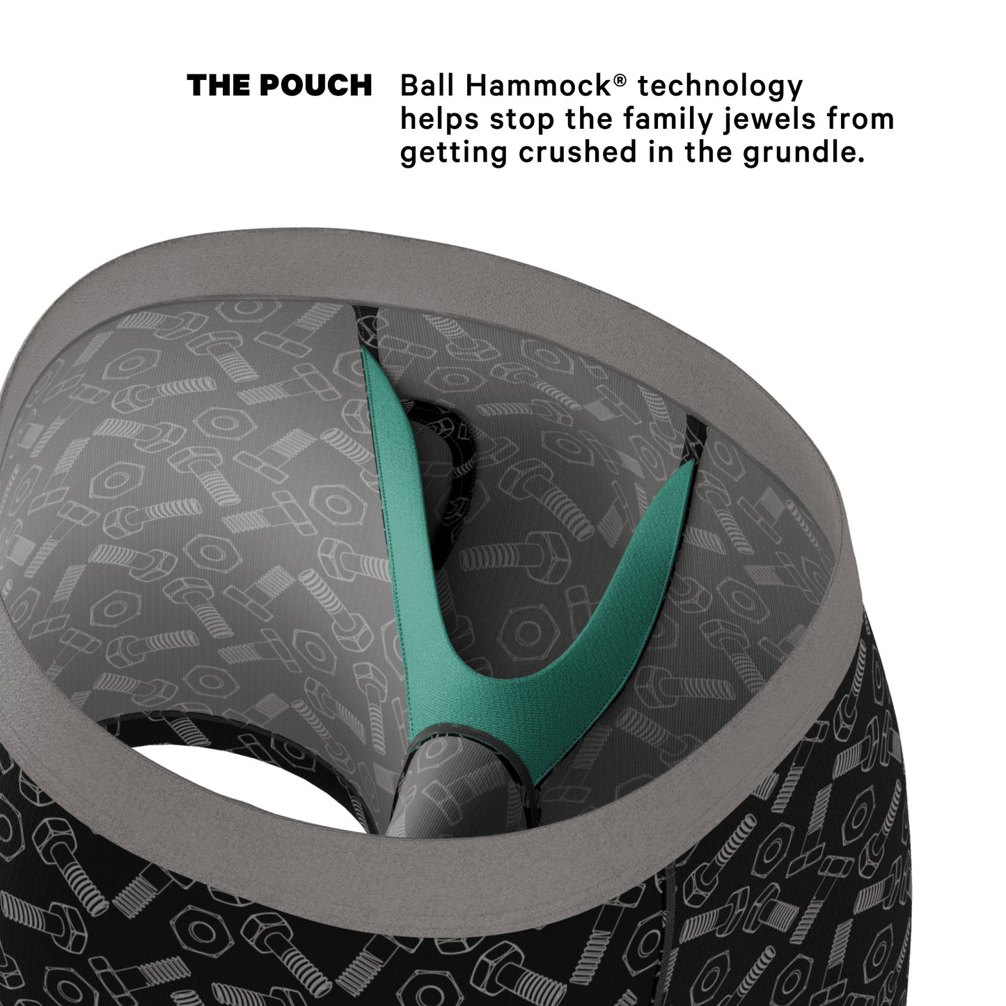 The Torque It | Wrench Ball Hammock® Pouch Underwear With Fly - Shinesty - Flyclothing LLC