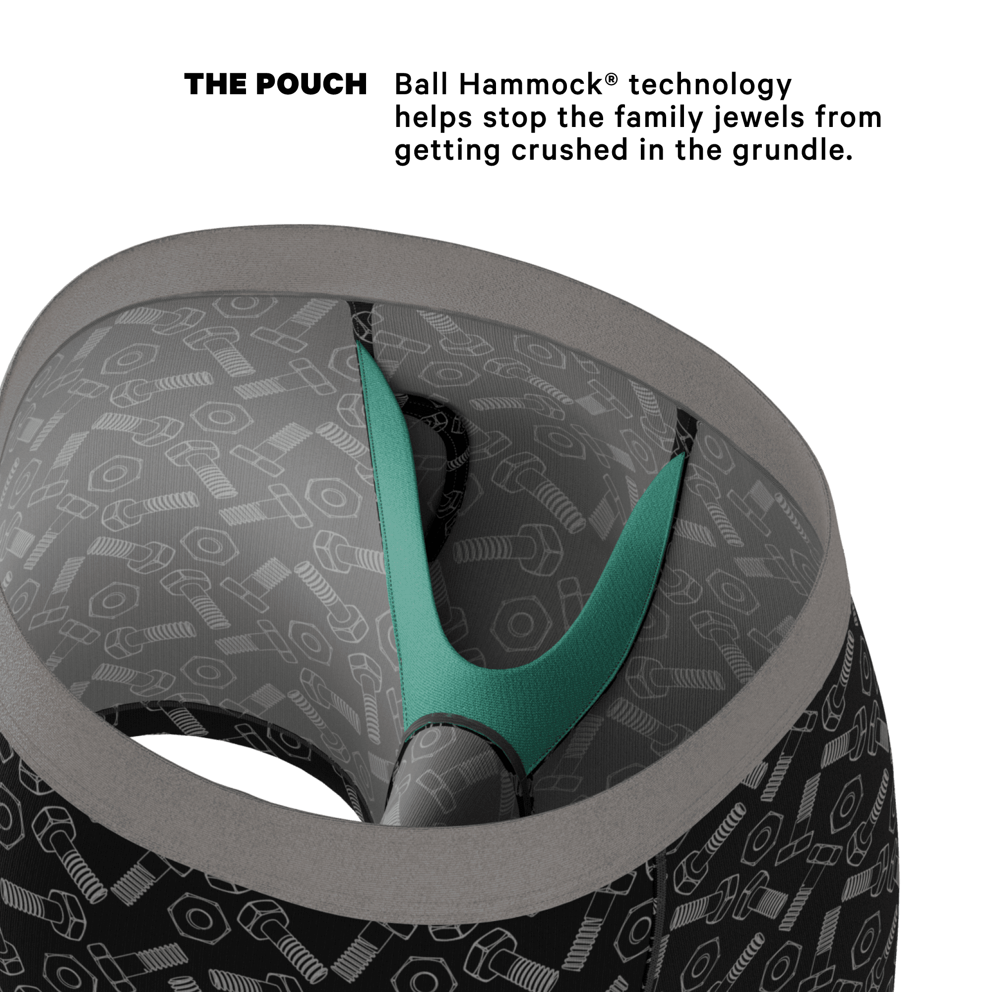 The Torque It | Wrench Ball Hammock® Pouch Underwear With Fly - Shinesty - Flyclothing LLC