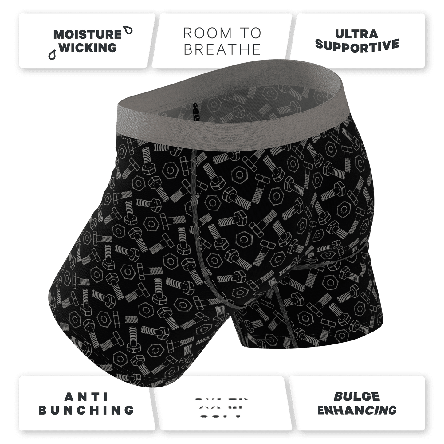 The Torque It | Wrench Ball Hammock® Pouch Underwear With Fly - Shinesty - Flyclothing LLC
