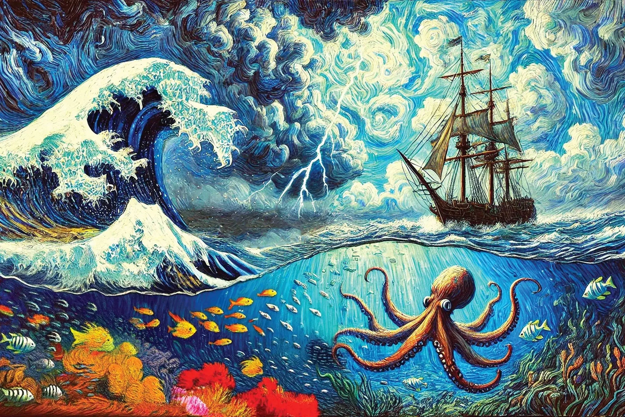 Black Market Art Company TREACHEROUS SEAS & Fantasy Art Prints Print - Black Market Art Company - Flyclothing LLC