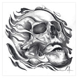 Black Market Art Company Tretick Skull Print