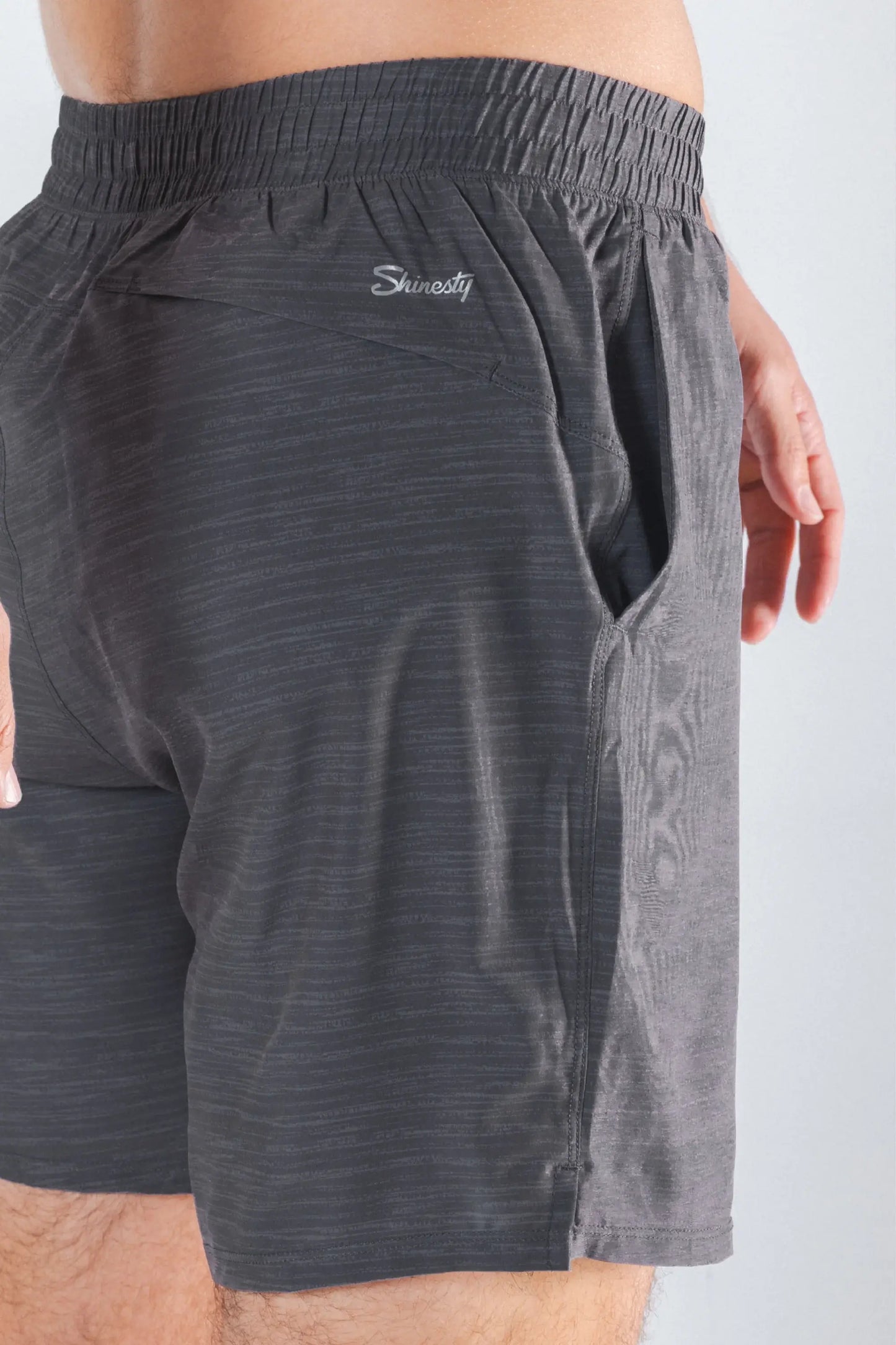 The Tribal Council | Grey Tonal Island Block Ball Hammock® 7 Inch Athletic Shorts - Shinesty - Flyclothing LLC