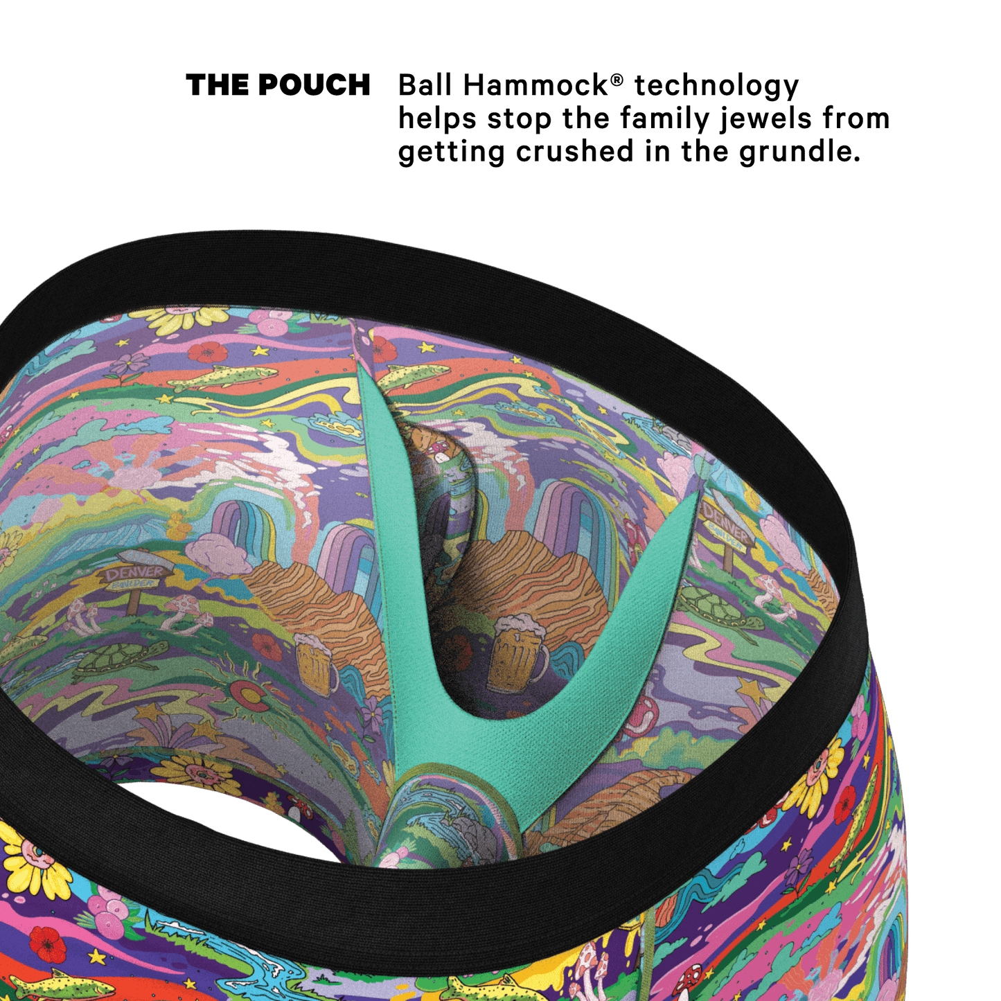 The Trippy Colorado | Trippy Colorado Ball Hammock® Pouch Underwear With Fly - Shinesty - Flyclothing LLC