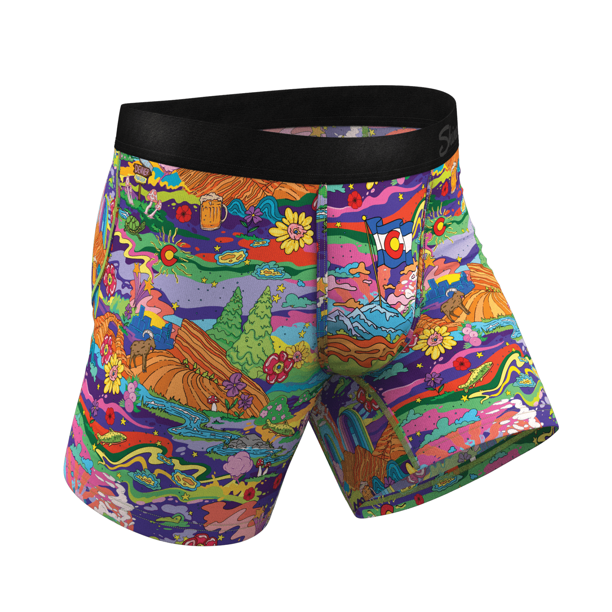The Trippy Colorado | Trippy Colorado Ball Hammock® Pouch Underwear With Fly - Shinesty - Flyclothing LLC