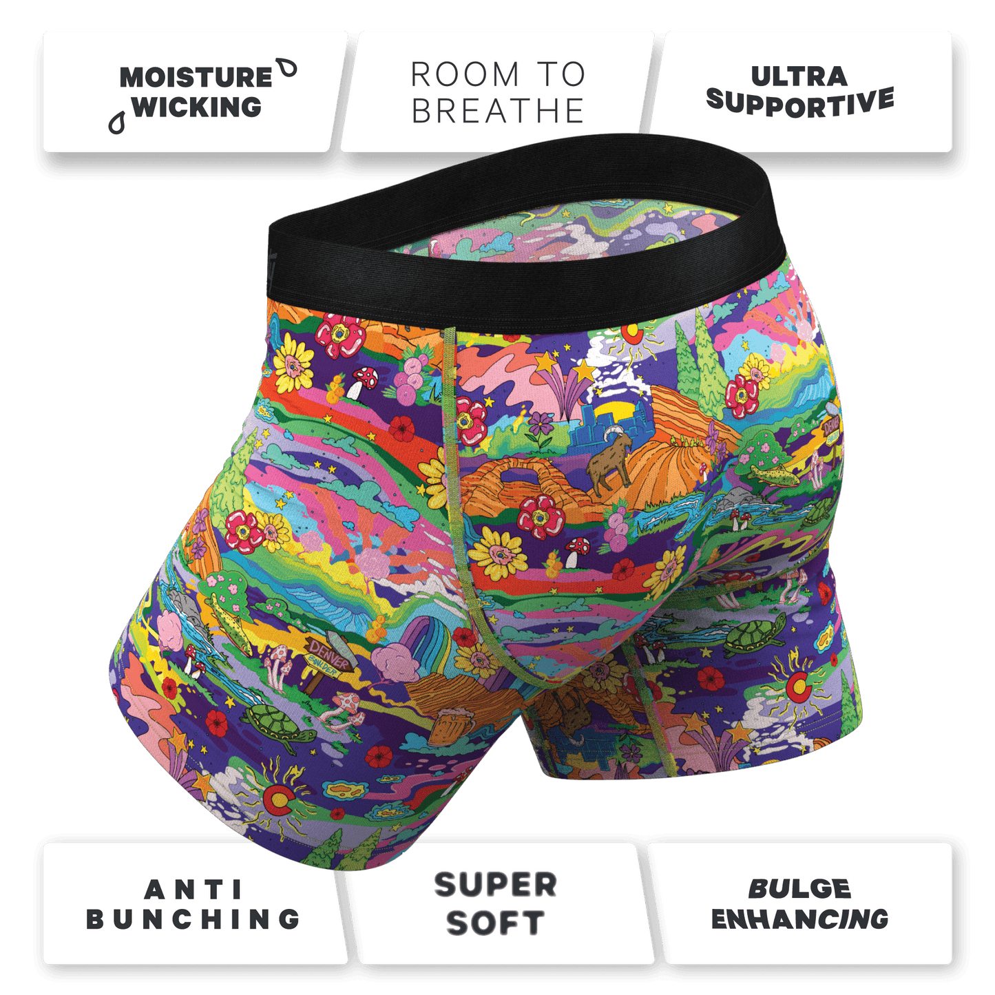 The Trippy Colorado | Trippy Colorado Ball Hammock® Pouch Underwear With Fly - Shinesty - Flyclothing LLC
