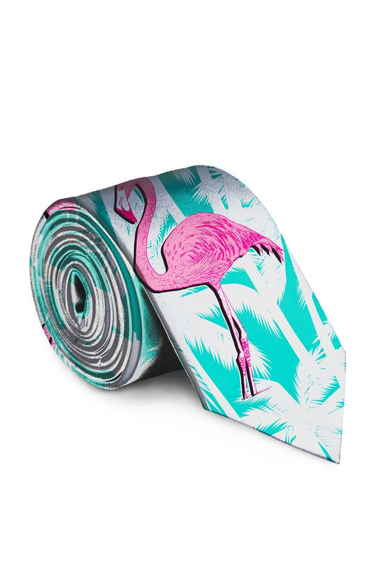 El Flamenco | Tropical Flamingo Tie - Shinesty