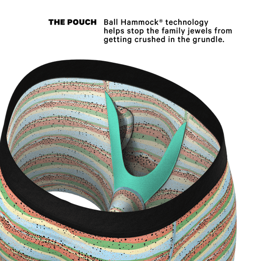 The Trout Of The Blue | Trout Skin Ball Hammock® Pouch Underwear With Fly - Shinesty