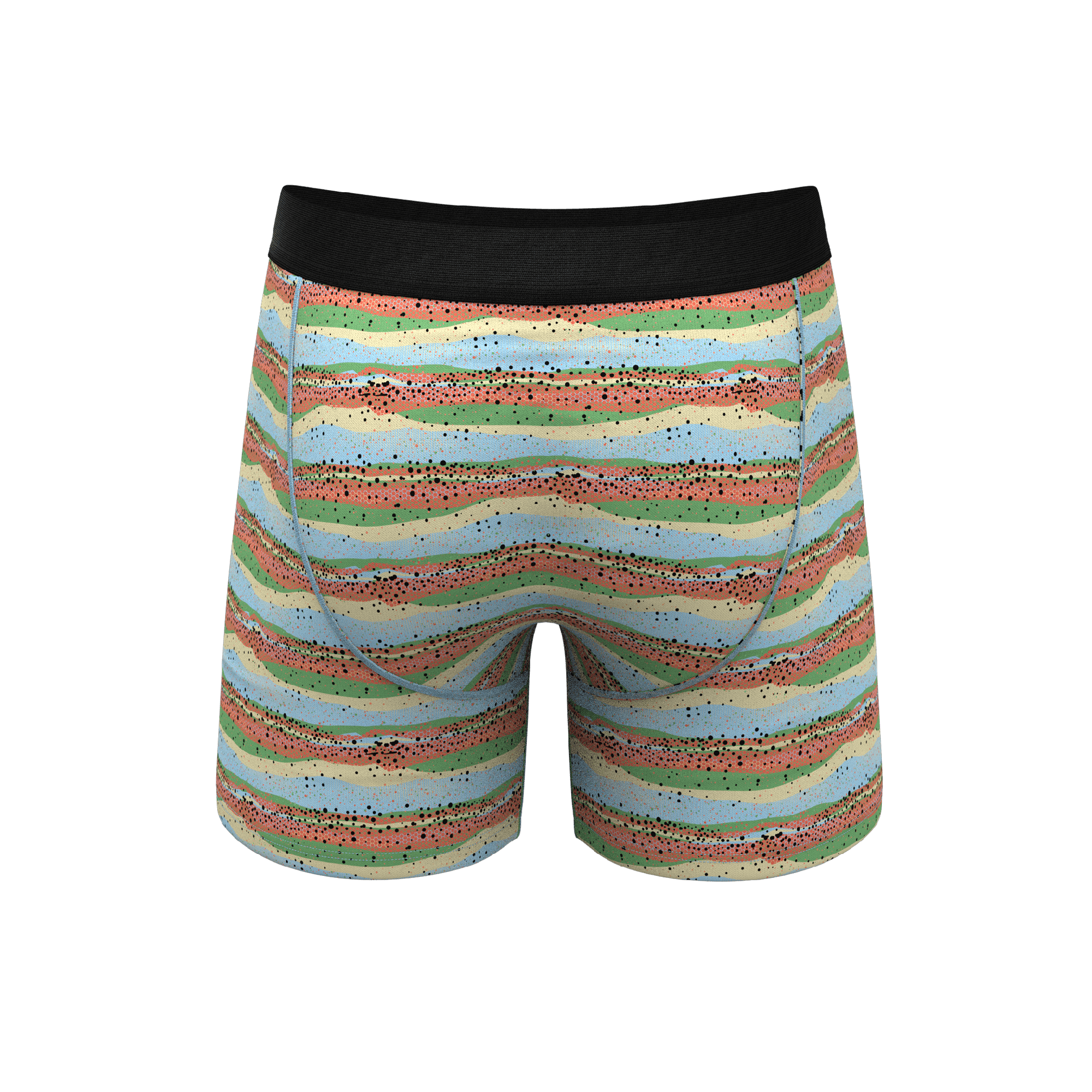 The Trout Of The Blue | Trout Skin Ball Hammock® Pouch Underwear With Fly - Shinesty