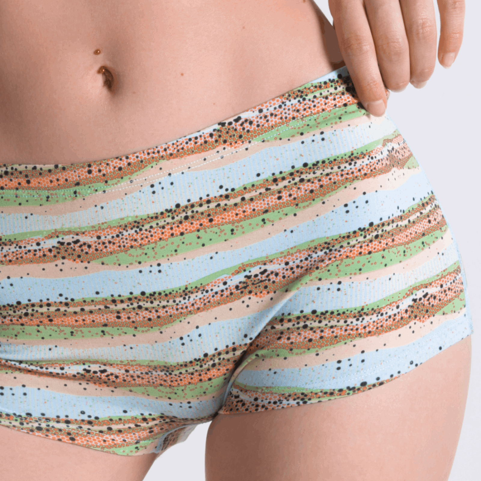 The Trout Of The Blue | Trout Skin Modal Boyshort Underwear