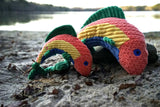 Raucous Rainbow Trout Knottie® Plush Dog Toy - HuggleHounds - Flyclothing LLC