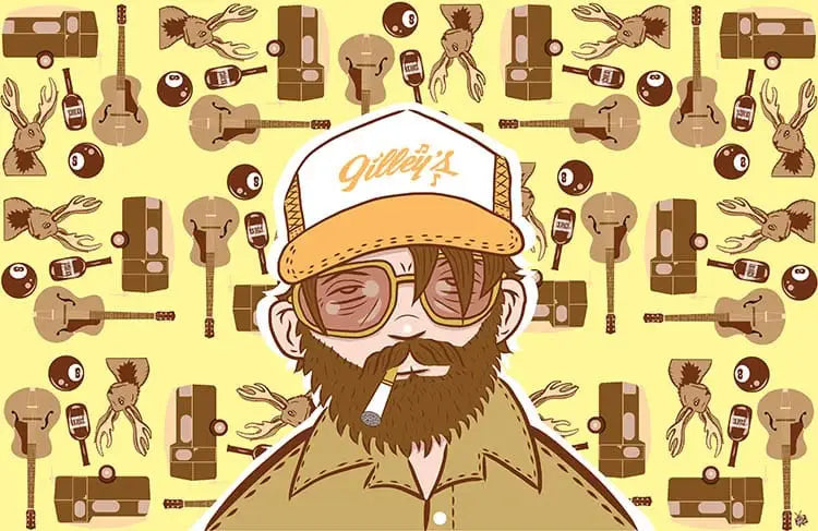 Black Market Art Company Truckin’ Man Print - Black Market Art Company - Flyclothing LLC