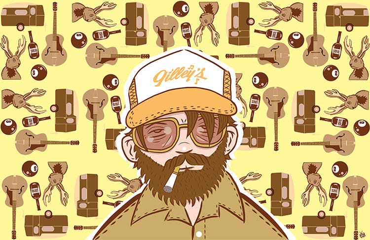 Black Market Art Company Truckin&#8217; Man Print