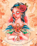 Black Market Art Company True Love Key Print