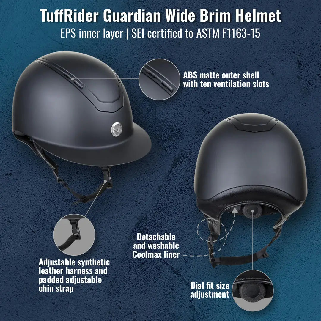 TuffRider Guardian Wide Brim Helmet - Breeches.com - Flyclothing LLC