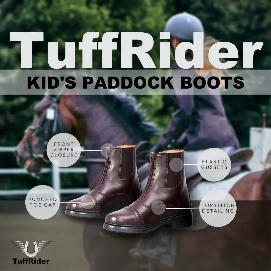 TuffRider Children's Starter Front Zip Paddock Boots - Breeches.com - Flyclothing LLC
