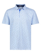 Tuna Performance Polo Light Blue Navy - White Water Life - Flyclothing LLC