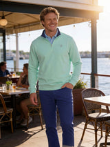 Turnberry Quarter Zip Smooth Knit - White Water Life - Flyclothing LLC
