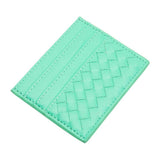 Faux Leather Basket Weave Card Holder Wallet - Madeline Love - Flyclothing LLC