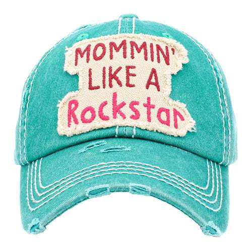 Mommin Like A Rockstar Message Vintage Baseball Cap - Madeline Love - Flyclothing LLC
