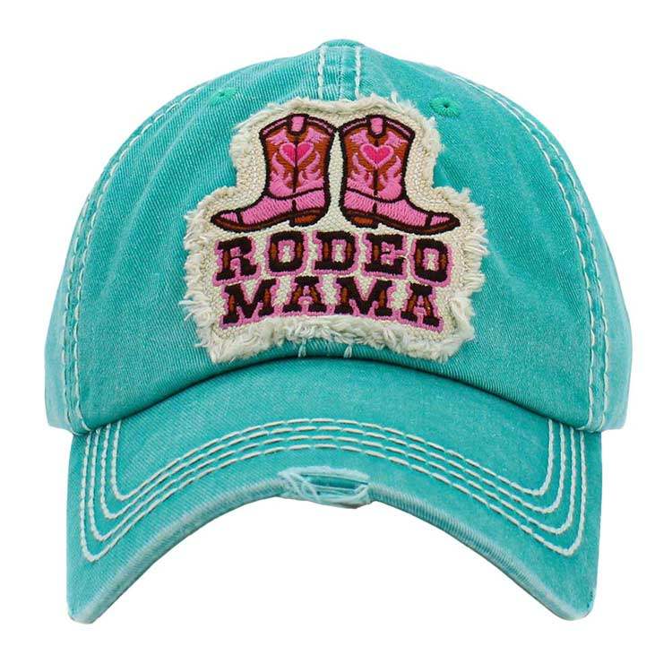 Rodeo Mama Message Western Boots Vintage Baseball Cap - Madeline Love - Flyclothing LLC