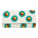 Smile Flower Seed Beaded Clutch Crossbody Bag - Madeline Love - Flyclothing LLC