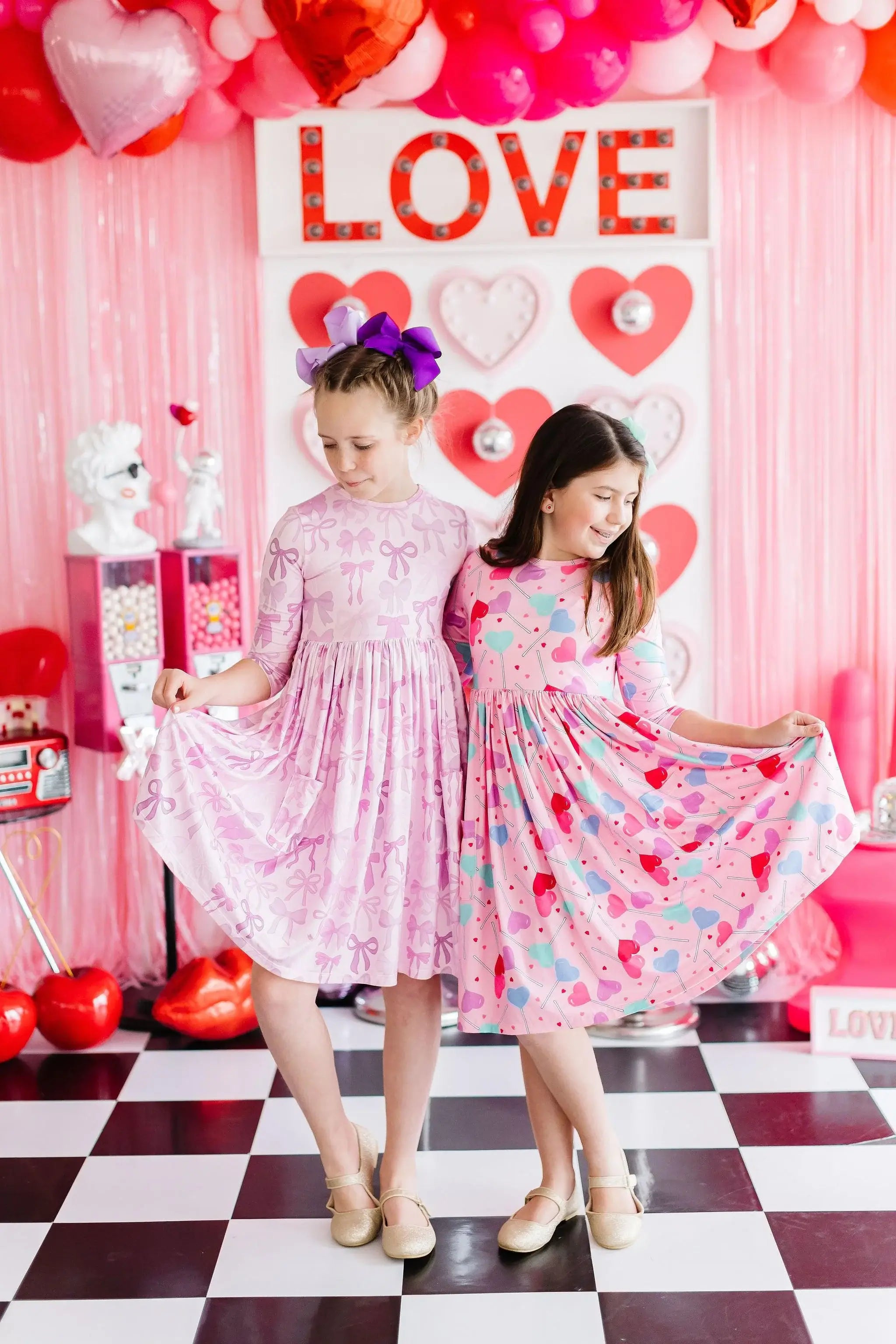 Sucker for You 3/4 Sleeve Pocket Twirl Dress - Mila & Rose ® - Flyclothing LLC