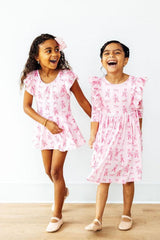 SALE Twirling en Pointe 3/4 Sleeve Ruffle Twirl Dress - Mila & Rose ® - Flyclothing LLC