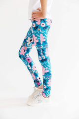 Twirling in Teal Leggings - Mila & Rose ® - Flyclothing LLC
